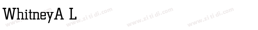 WhitneyA Light字体转换